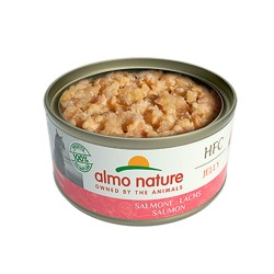 Almo Nature HFC Jelly Salmon konservai katėms su lašiša drebučiuose