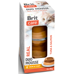 Brit Care Cat Double Layer Mousse Real Tuna and Salmon skanėstai katėms