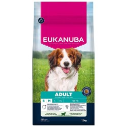 EUKANUBA Adult Small Medium Breeds Lamb Rice sausas maistas mažų ir vidutinių veislių šunims (MB)