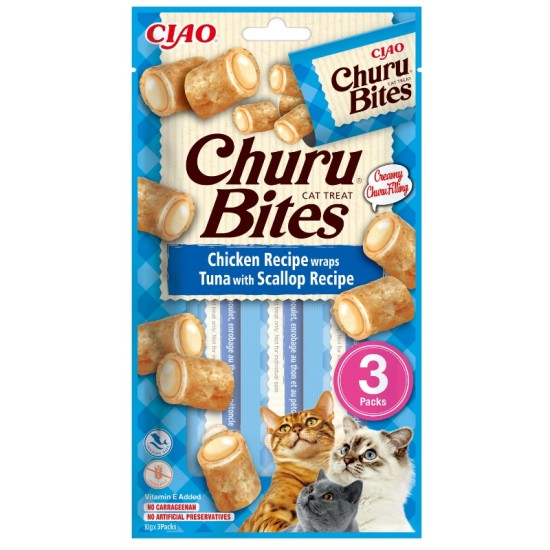 Churu Bites Cat Chicken Tuna Scallop 30g
