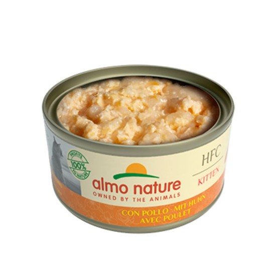 Almo Nature HFC Kitten Chicken vištienos konservai jaunoms katėms
