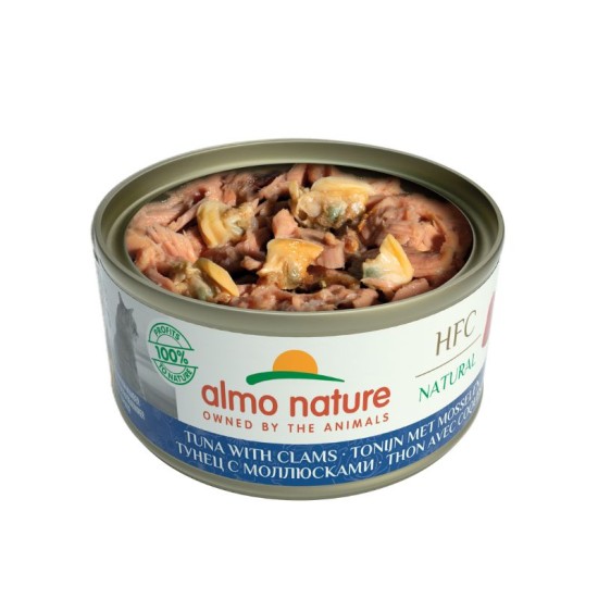 Almo Nature HFC Tuna with Clams konservai katėms su tunu ir moliuskais 