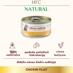 Almo Nature HFC Chicken filet  vištienos filės konservai katėms