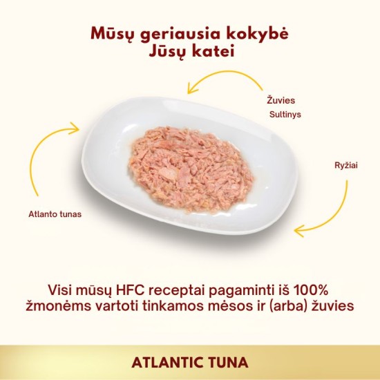 Almo Nature HFC Atlantic Tuna konservai katėms su atlanto vandenyno tunu