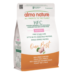 Almo Nature HFC Kitten Chicken sausas maistas kačiukams iki 1m. 300g