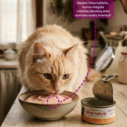 Almo Nature HFC Mousse Tuna with Shrimps putėsiai katėms su tunu ir krevetėmis
