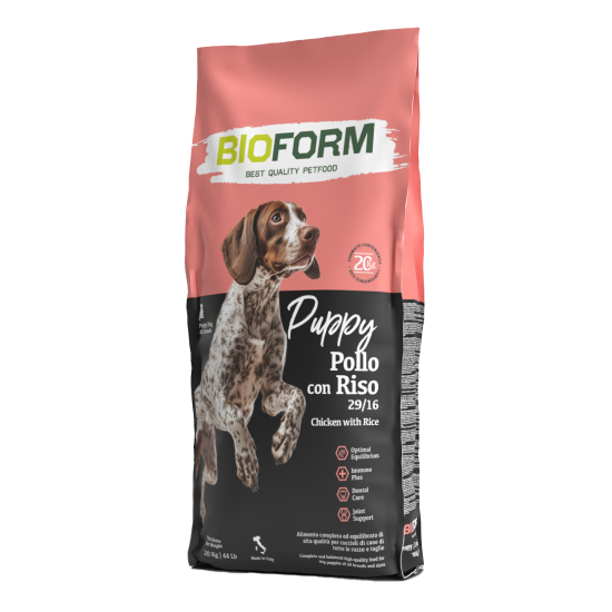 BIO FORM Puppy All Breed 29/16sausas šunų ėdalas šuniukams visų veislių