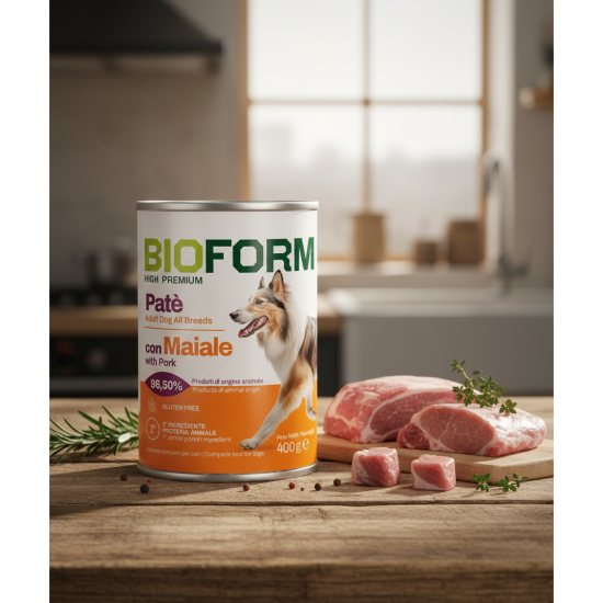 BIO FORM High Premium Dog Patè with Pork konservai šunims