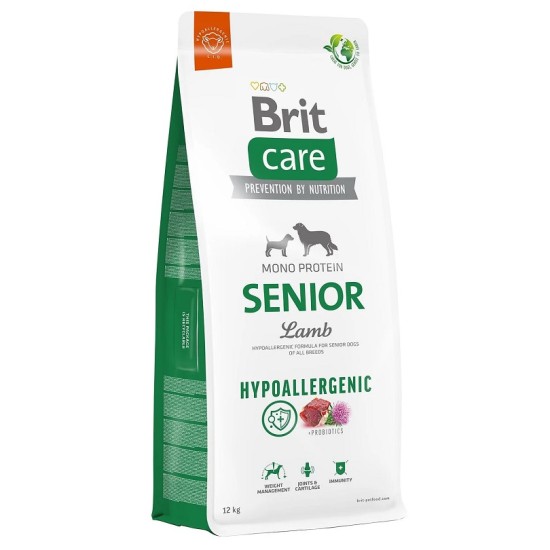 Brit Care Hypoallergenic Senior Lamb&Rice sausas maistas šunims