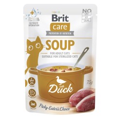 Brit Care Cat Soup Duck sriuba su antiena katėms