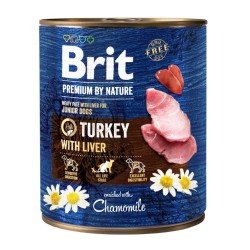 Brit Premium by Nature mėsos paštetas su kalakutiena ir kepenimis šunims