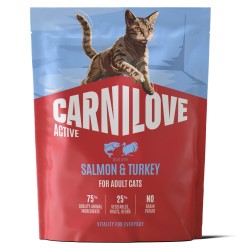 CARNILOVE ACTIVE Cat Salmon & Turkey sausas pašaras katėms