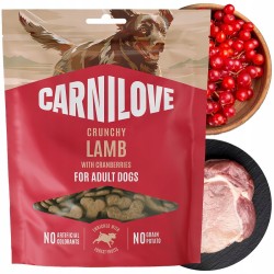 CARNILOVE Crunchy Snack Lamb with Cranberries skanėstai šunims 200 g