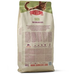 CARNILOVE TRUE FRESH Cat Dry Duck Adult Cat Sterilised sausas maistas katėms