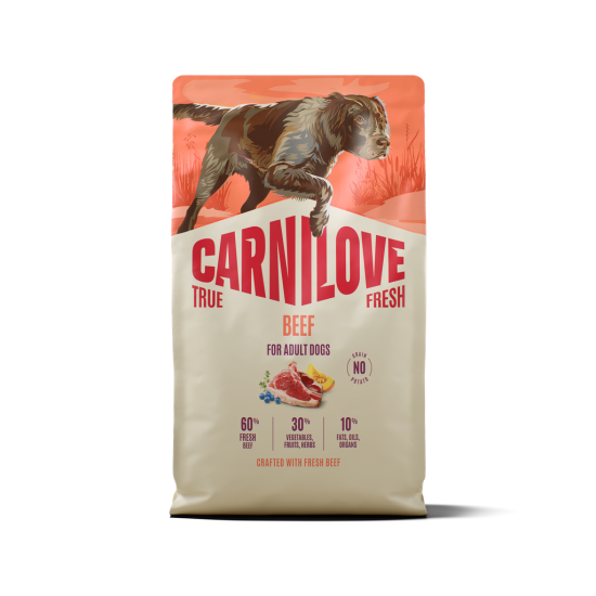 CARNILOVE TRUE FRESH Dog Beef sausas pašaras šunims