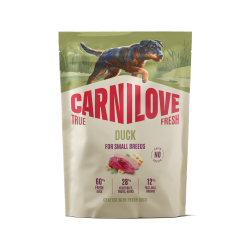 CARNILOVE TRUE FRESH Dog Duck Small Breed sausas pašaras šunims