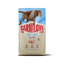 CARNILOVE TRUE FRESH Dog Fish & Turkey sausas pašaras šunims