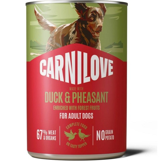 CARNILOVE Paté Made with Duck & Pheasant konservuotas pašaras šunims 400 g