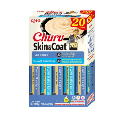 Churu Skin and Coat (mix) kreminis skanėstas katėms su tunu 20vnt