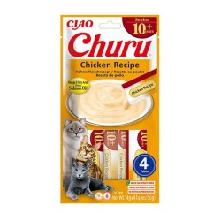 Churu kreminis skanėstas 10+ katėms su vištiena 4vnt