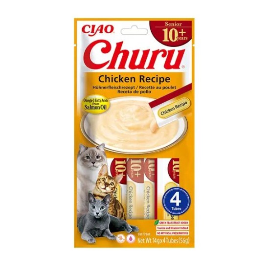 Churu kreminis skanėstas 10+ katėms su vištiena 4vnt