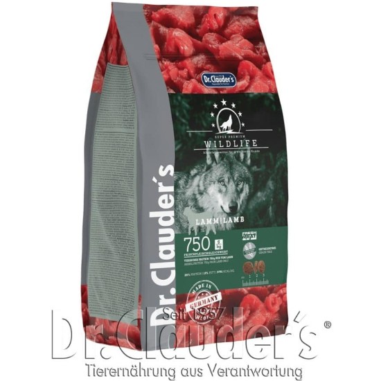 DR. CLAUDER'S Wildlife Lamb sausas maistas šunims su ėriena