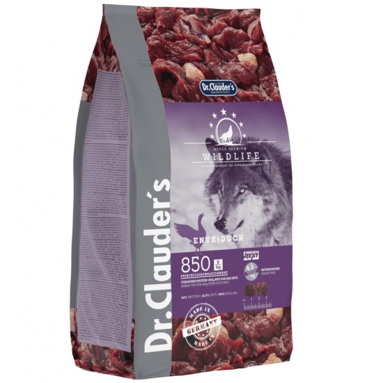   DR. CLAUDER'S  Wildlife Duck sausas maistas šunims su antiena