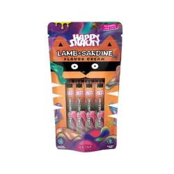 HAPPY SNACKY Lamb Sardine Flavor Cream 4x10g kreminis skanėstas katėms