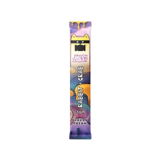 HAPPY SNACKY Rabbit Crab Flavor Cream 4x10g kreminis skanėstas katėms