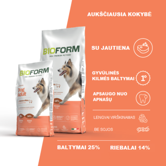 Bio Form High premium adult beef - sausas maistas suaugusiems šunims