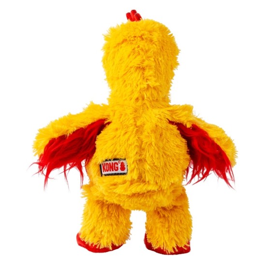 KONG Knots Chicken M/L – pliušinis žaislas šunims su vidine virve