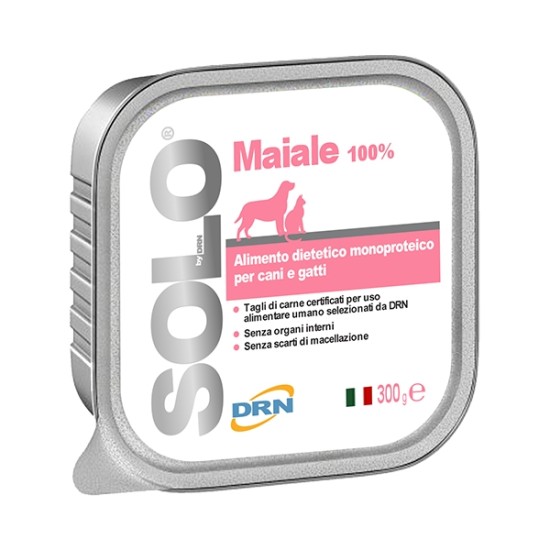 Solo Maiale konservai šunims ir katėms su Kiauliena