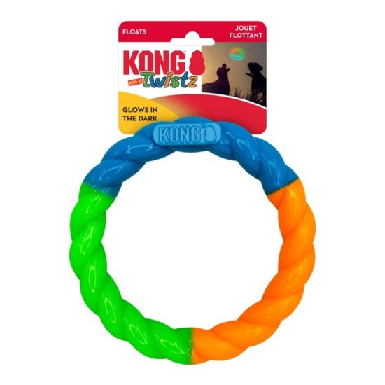 Twistz High Viz Ring Sm – tamsoje šviečiantis žiedas šunims