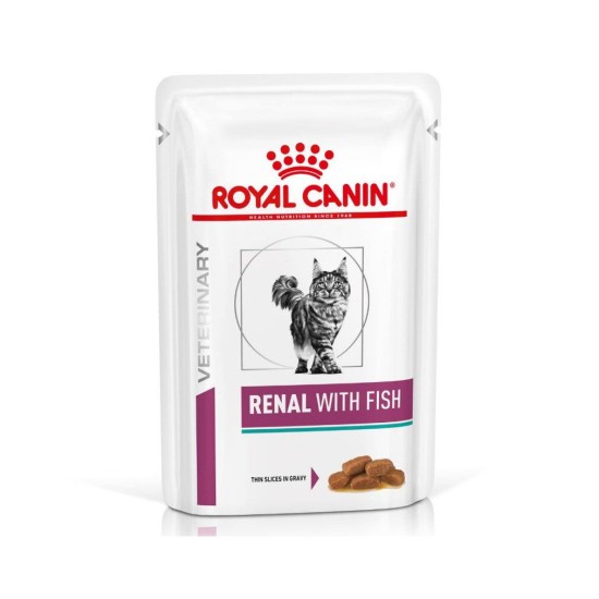 Royal Canin VHN Cat Renal With Fish Gravy konservai katėms