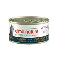 Almo Nature HFC Mousse Mackerel and Chicken putėsiai katėms su skumbre ir vištiena