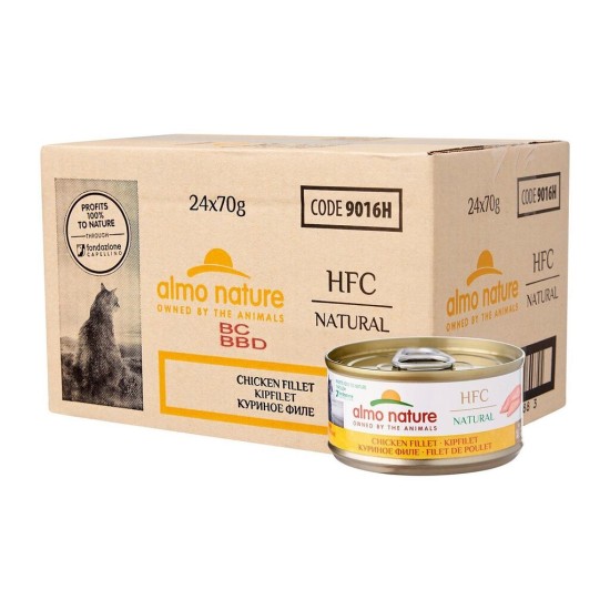 Almo Nature HFC Chicken filet  vištienos filės konservai katėms