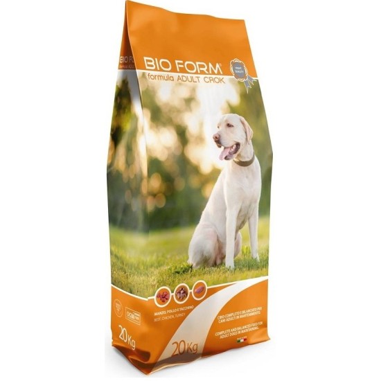 BIO FORM ADULT CROCK sausas maistas suaugusiems šunims su jautiena