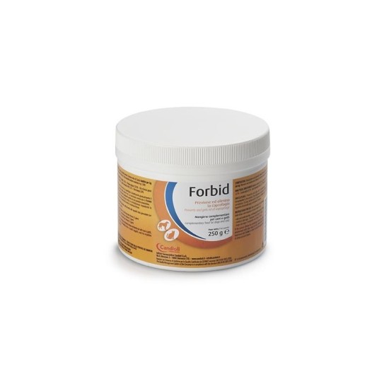 Candioli Forbid papildai esant koprofagijai šunims ir katėms, 250 g Candioli Forbid papildai esant koprofagijai šunims ir katėms, 250 g