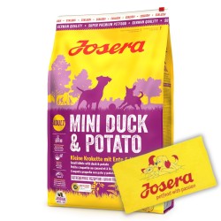 Josera Mini Duck and Potato sausas maistas mažų veislių šunims +DOVANA Josera paplūdimio rankšluostis