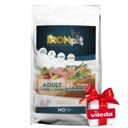 IRONpet TURKEY Large & Giant Adult vieno baltymo pašaras suaugusiems šunims+DOVANA