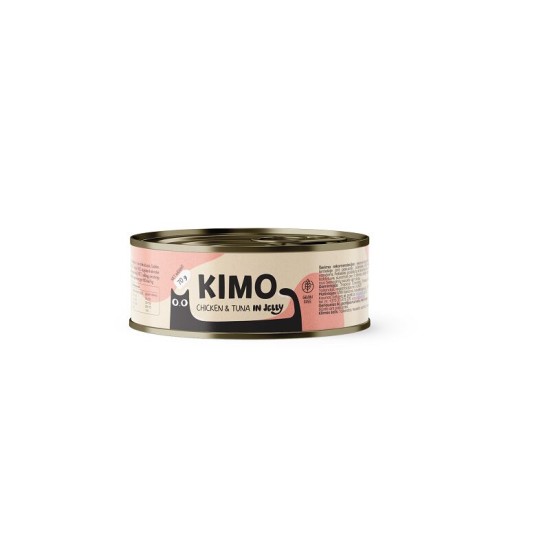 Kimo Chicken&Tuna in Jelly konservuotas pašaras katėms su vištiena ir tunu