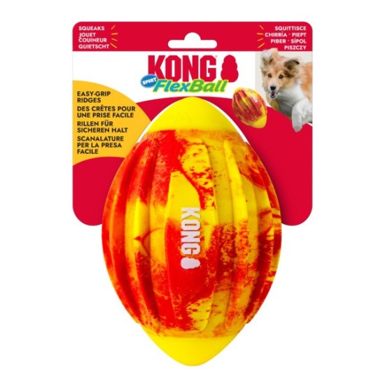 KONG FLEXBALL SPORT FOOTBALL MD žaislas šunims