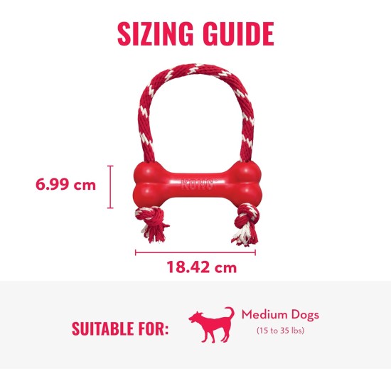 KONG Goodie Bonew /Rope M žaislas šuniui 