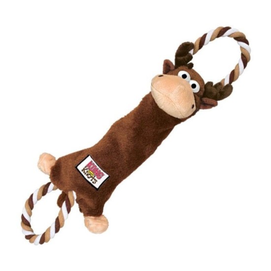 KONG Knots Tugger Moose M/L – pliušinis traukiamas žaislas šunims