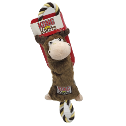 KONG Knots Tugger Moose M/L – pliušinis traukiamas žaislas šunims