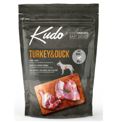 Kudo Turkey&Duck Mini Adult sausas pašaras suaugusiems šunims 3 kg
