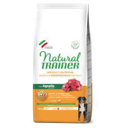 Natural Trainer Sensitive Medium/Maxi Adult Lamb sausas pašaras šunims