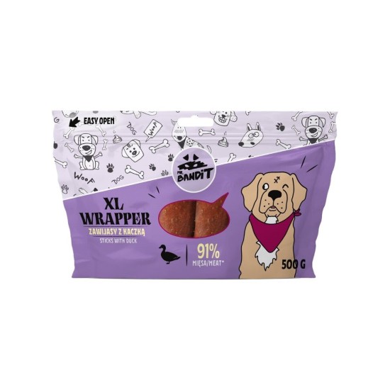 Mr. Bandit Wrapper Sticks Duck XL skanėstai šunims