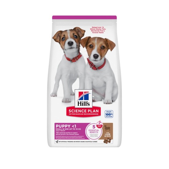 Hill's SP Puppy Small&Mini Lamb&Rice sausas pašaras šunims iki 1 metų