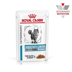 Royal Canin VHN Cat Sensitivity Control Chicken With Rice Gravy konservai katėms